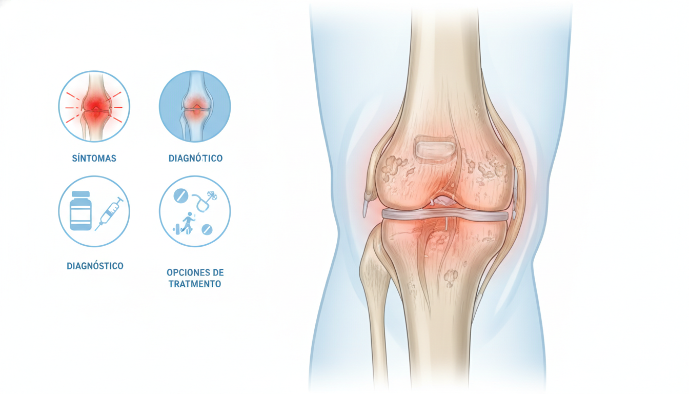 Artritis de Rodilla: Síntomas, Diagnóstico y Opciones de Tratamiento