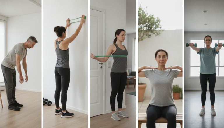 5 Ejercicios para Aliviar el Dolor de Hombro