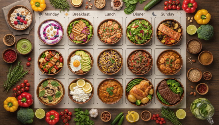 Dieta saludable para bajar de peso: Menú semanal